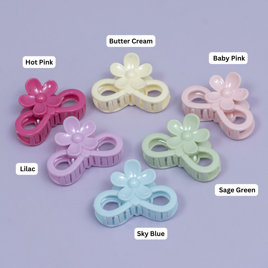 Glossy Floral Infinity Hair Claw – UBK3748
