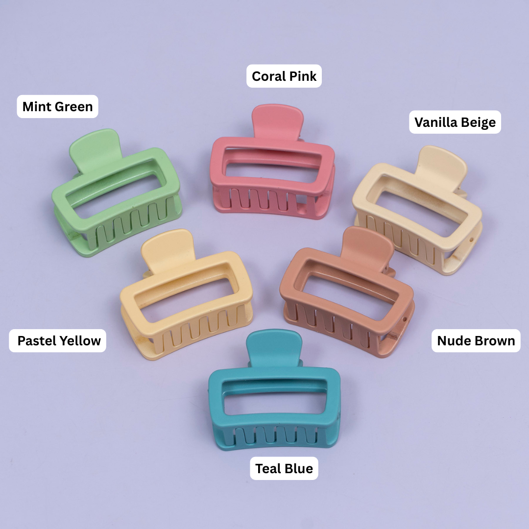 Matte Rectangle Hair Claw – UBK3749