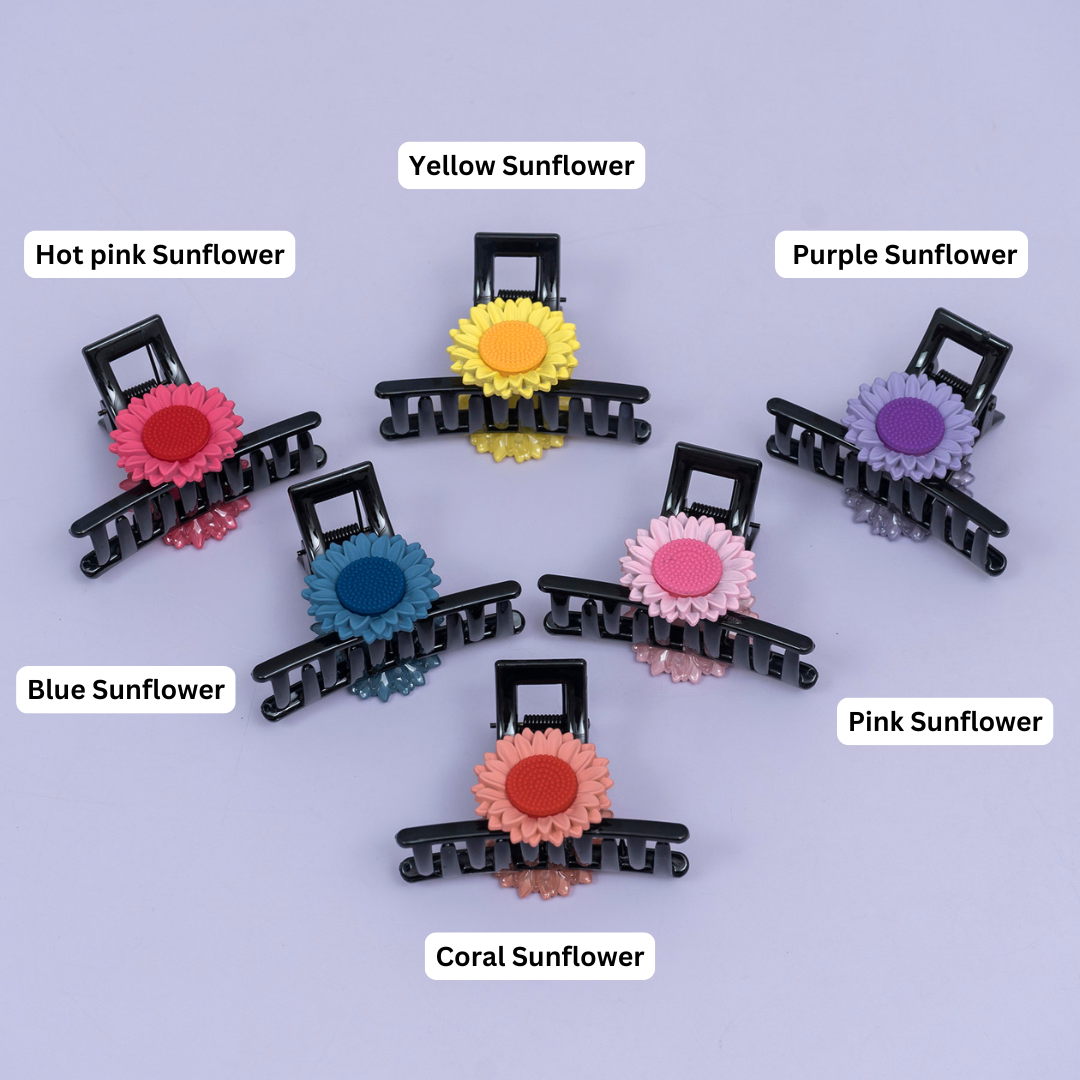 Sunflower Accent Hair Claw – UBK3760