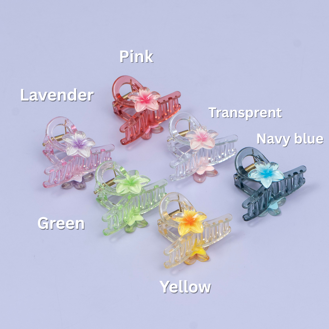 Pastel Floral Mini Hair Claw – UBK3703