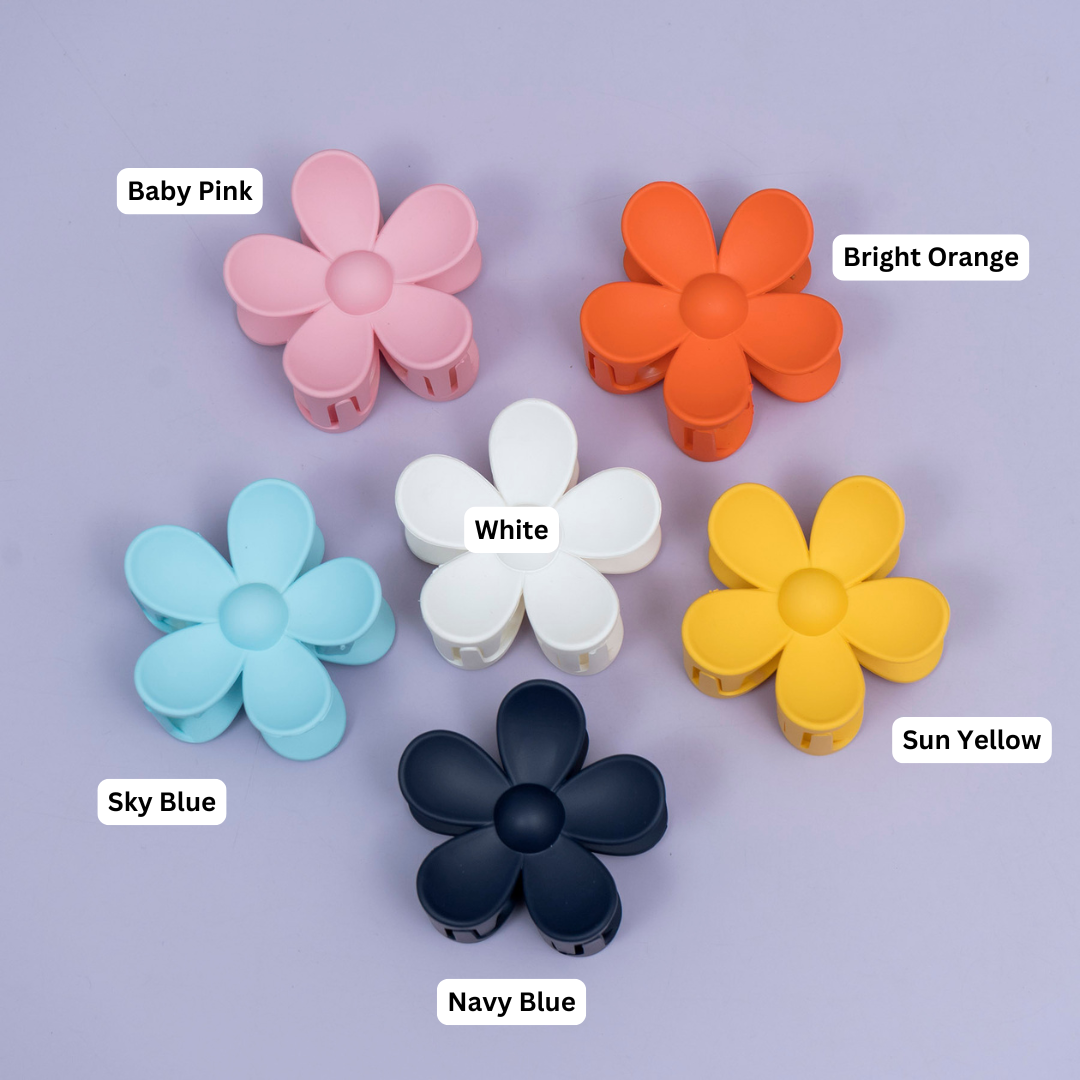 Matte Daisy Flower Hair Claw – UBK3771
