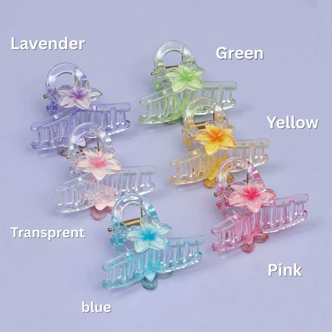Pastel Floral Mini Hair Claw – UBK3704