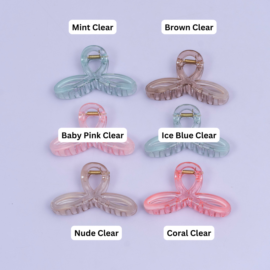Transparent Bow Hair Claw – UBK3779
