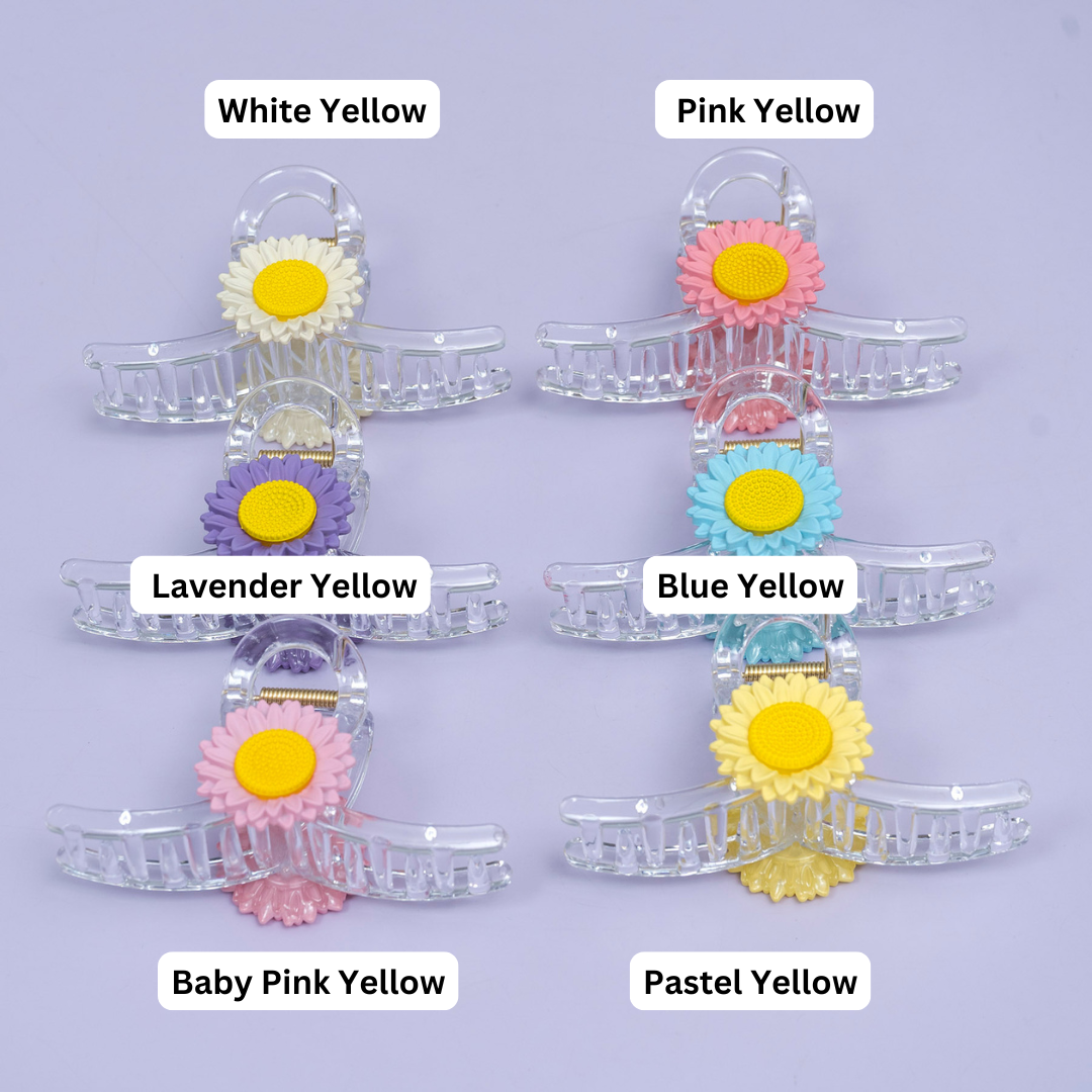 Transparent Daisy Hair Claw – UBK3780