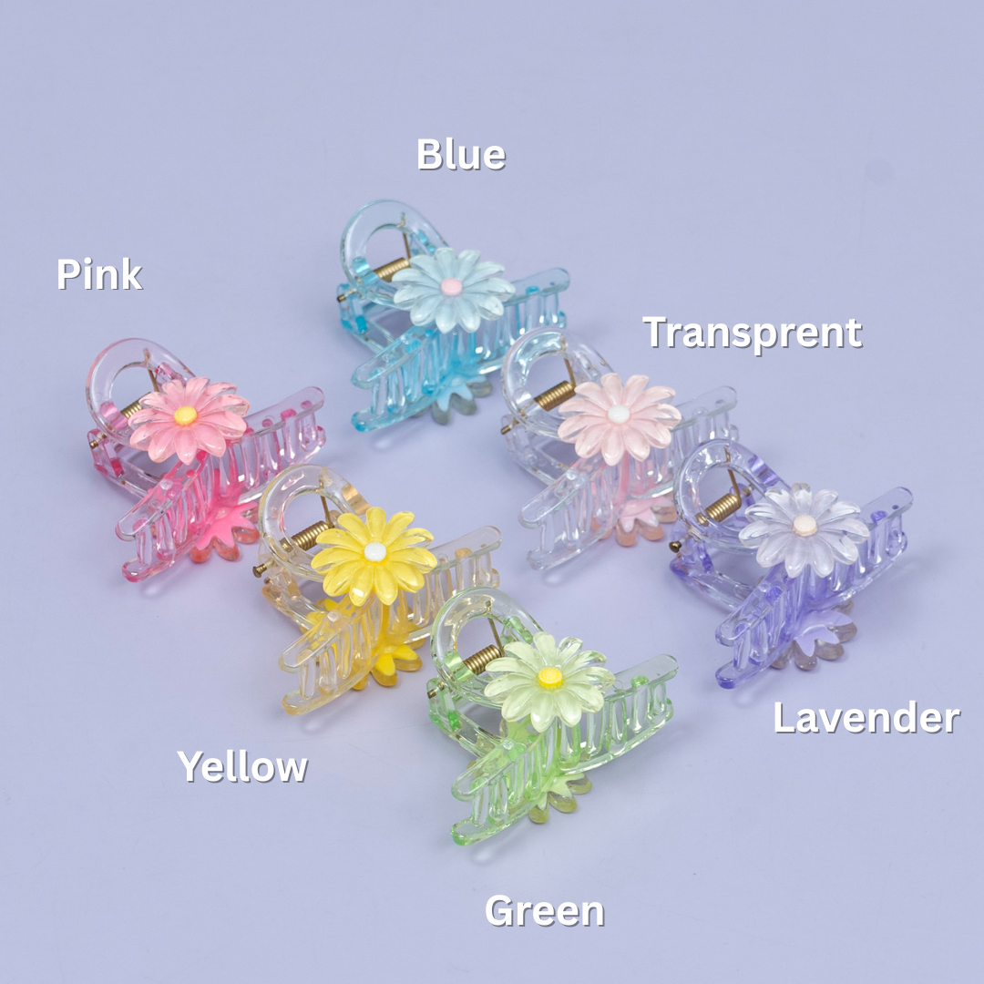 Flower Acrylic Hair Claw Clip – UBK3705