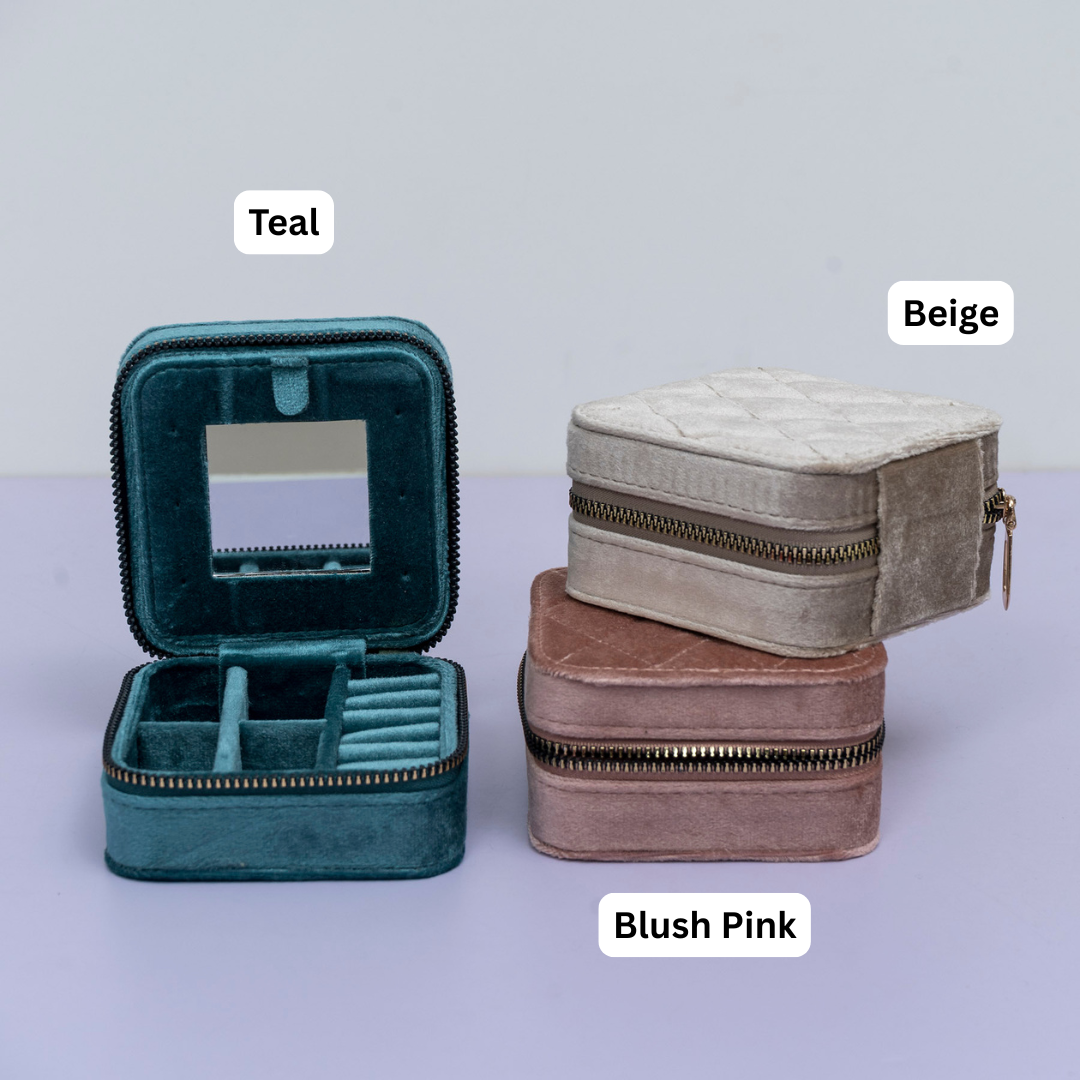 Textured Velvet Mini Jewellery Box – UBK3820