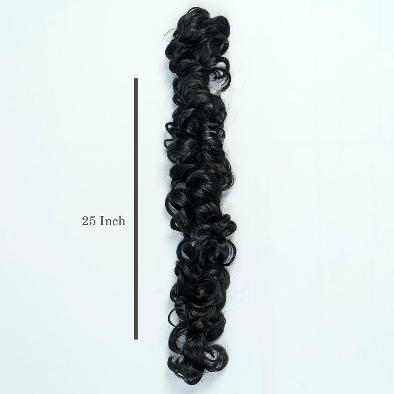 Black Women Messy Frill Hair Extensions For Ponytail And Bun Juda Maker - UBK2697