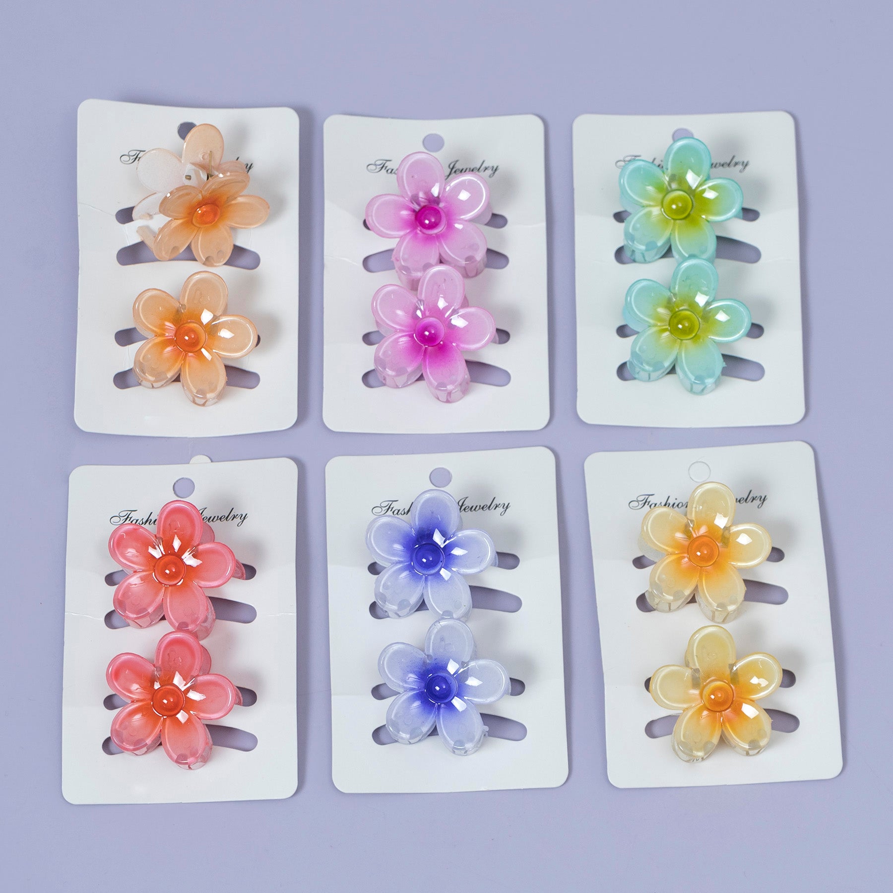 Flower Hair Claw Clip (2Pc) -  UBK3675