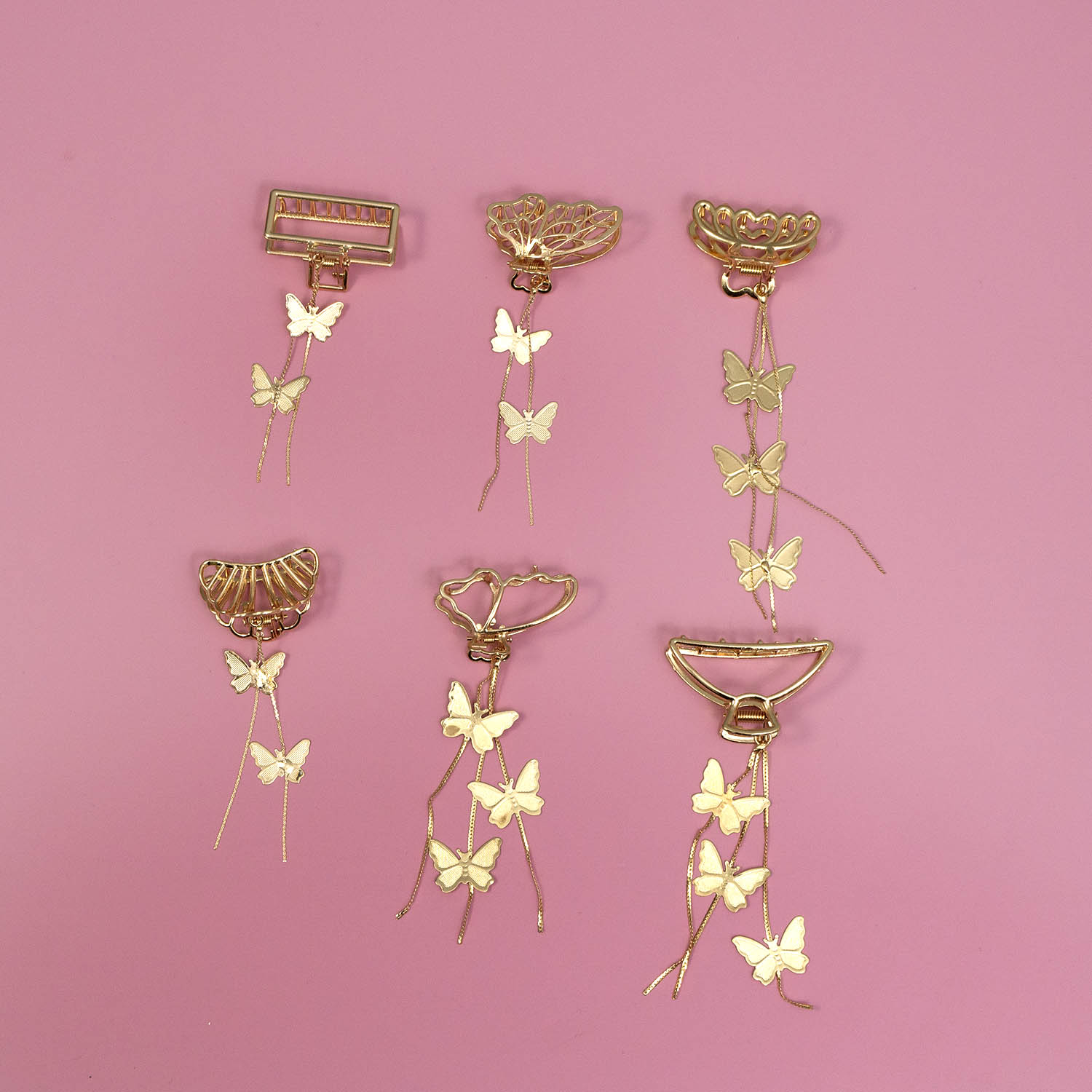 Designer metal hair claw - UBK2743