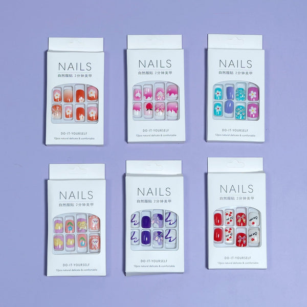 Trendy stick on nails (Pack of 12) - UBK2374