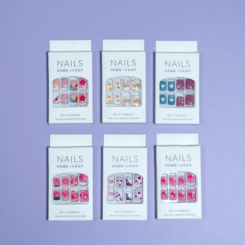 Trendy stick on nails (Pack of 12) - UBK2374