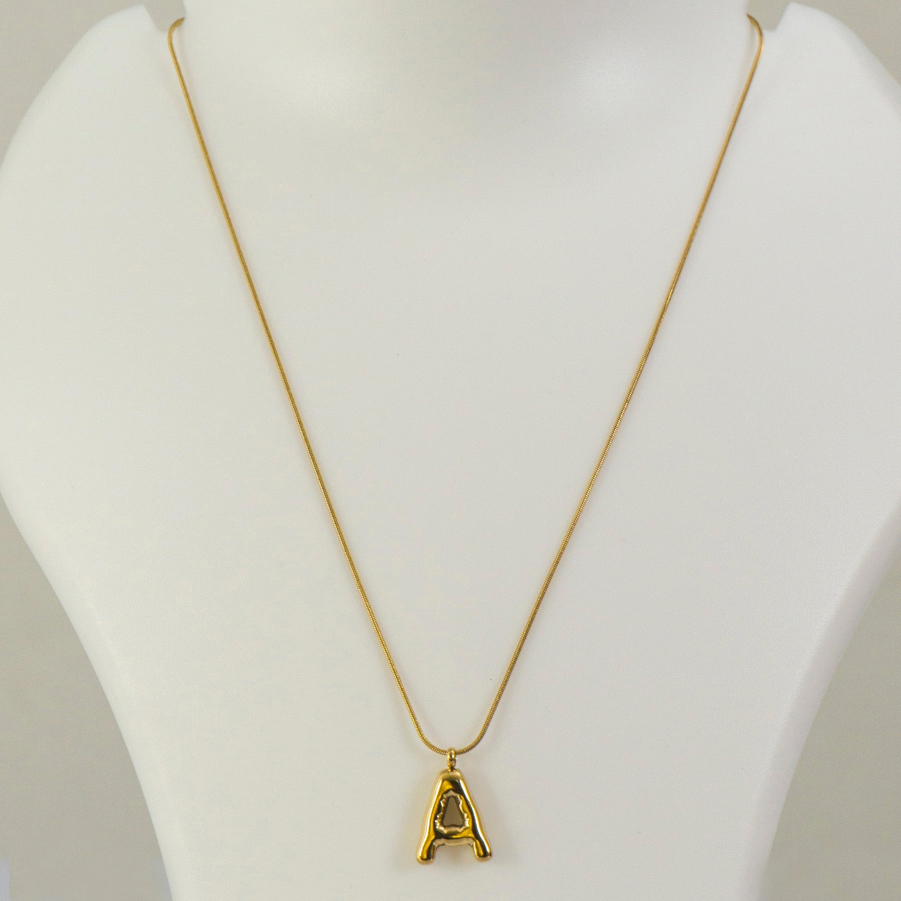"S'" Anti tarnish Pendant Necklace  - UBK3199