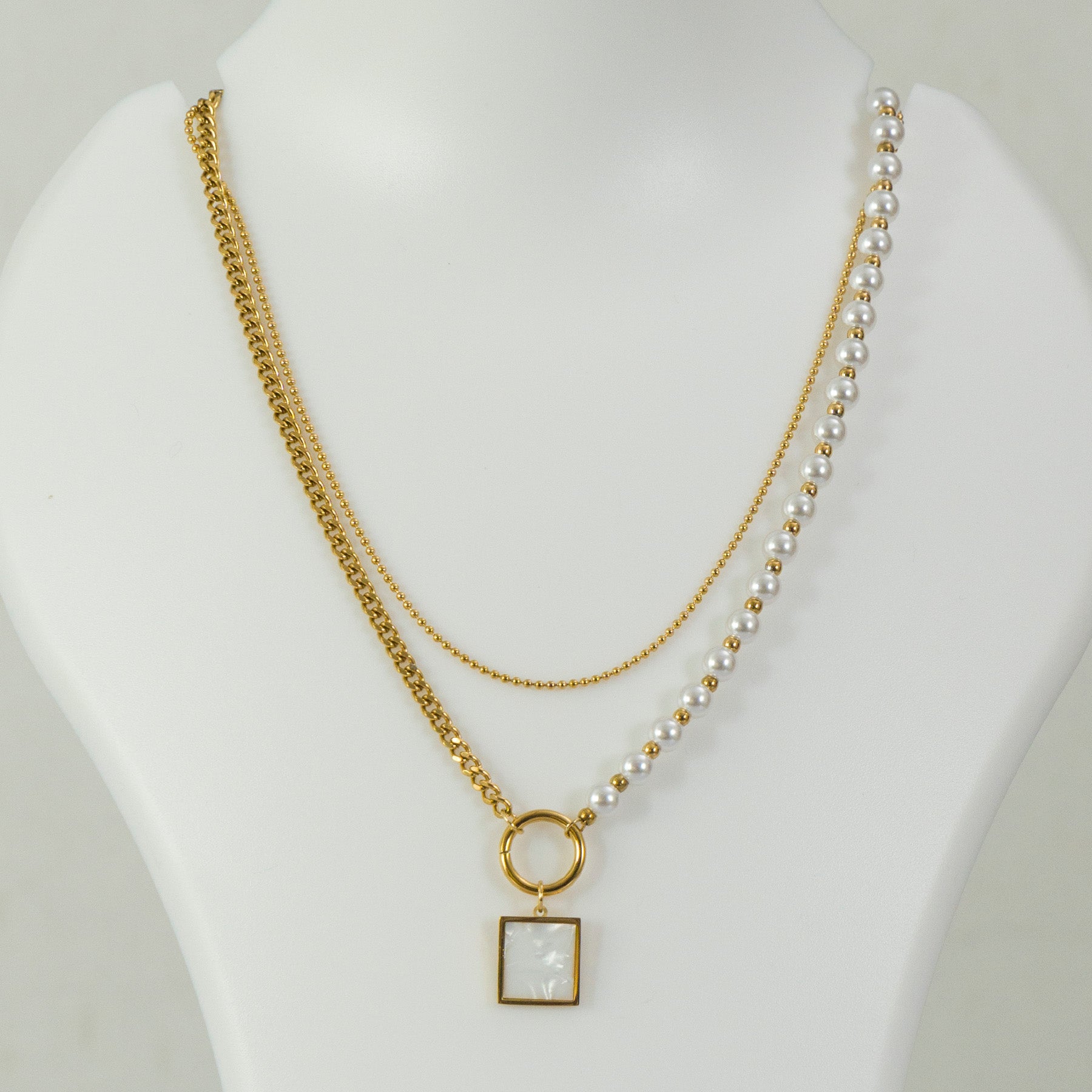 Anti tarnish Pendant Necklace  - UBK3240