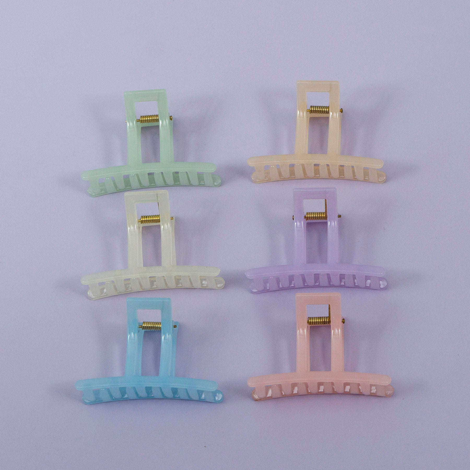 Pastel Rectangle Hair Claw – UBK3278