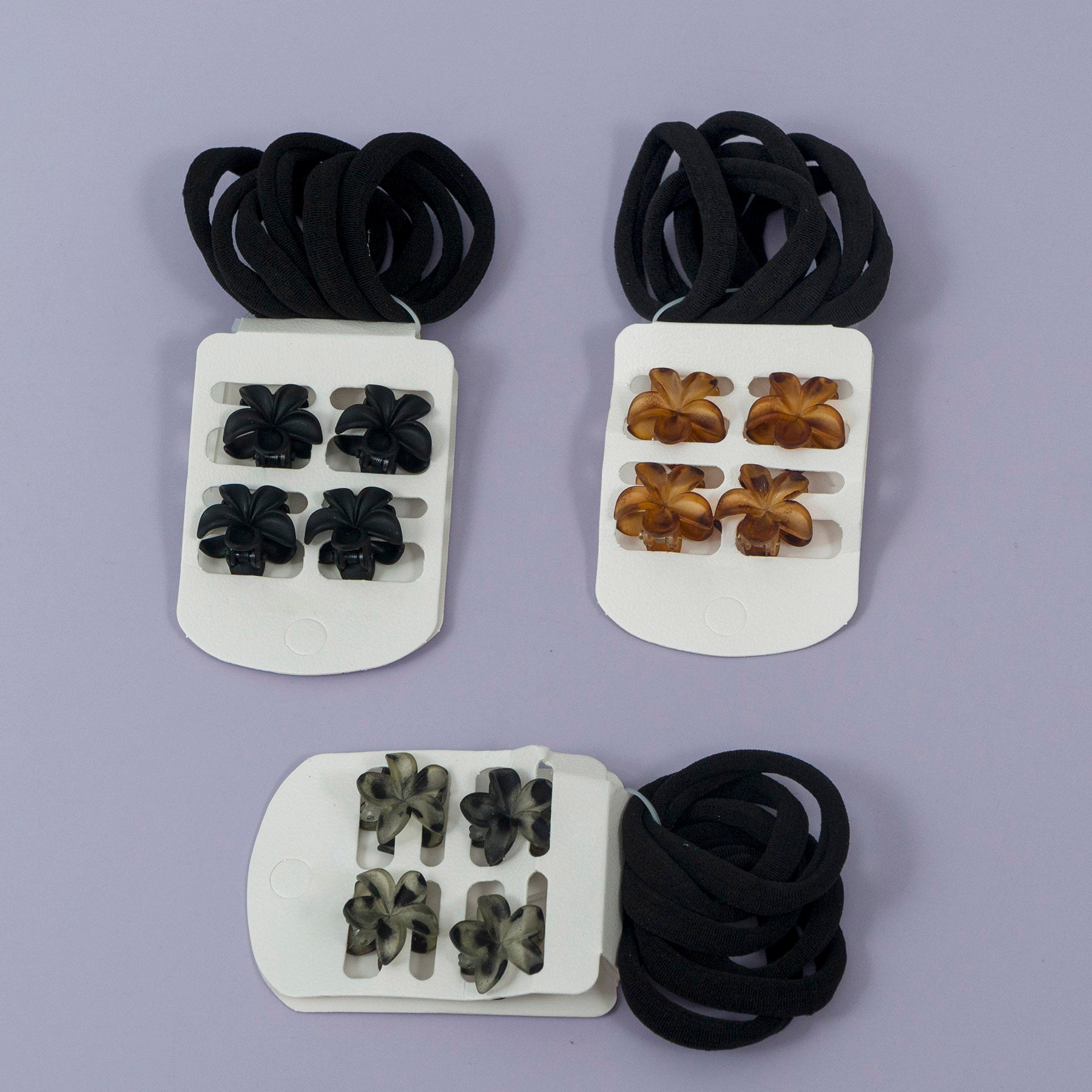 Mini Claw & Hair Tie Set – 10 Pcs Combo – UBK3286
