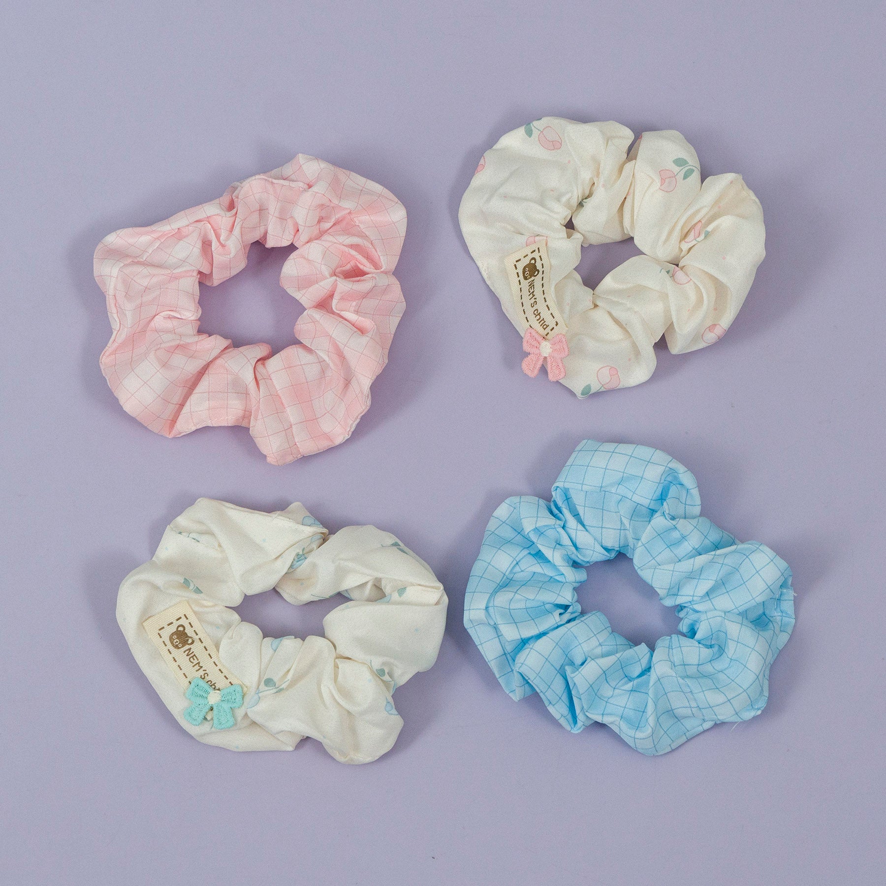 Checkered & Printed Scrunchies – UBK3296