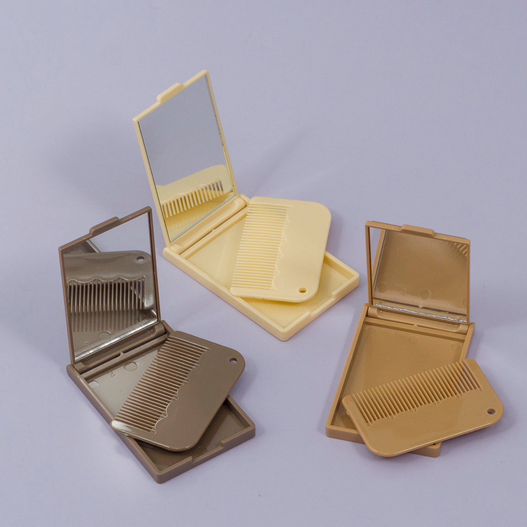 Chocolate Bar Folding Pocket Mirror with Comb - UBK3304