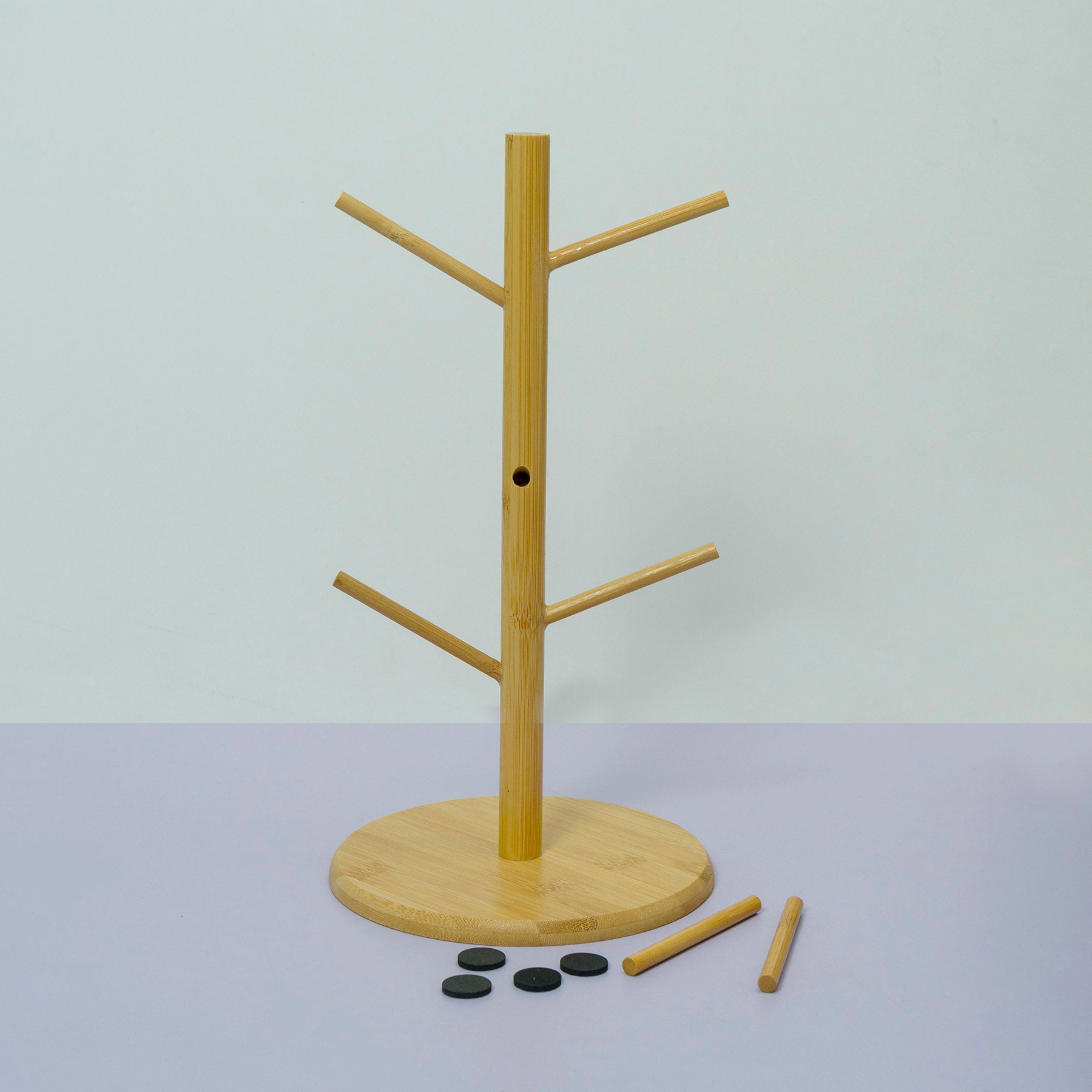 Wooden Hair Accessories Holder Stand Tree Style - UBK3673