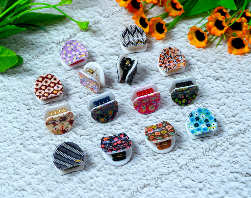Honey Printed Mini Hair claw - UBK1593
