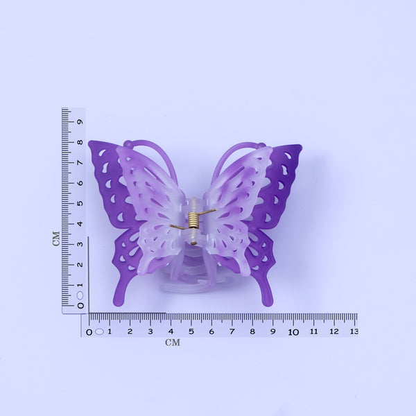 butterfly Matt frosted hair claw (Pack of 3) - UBK2200