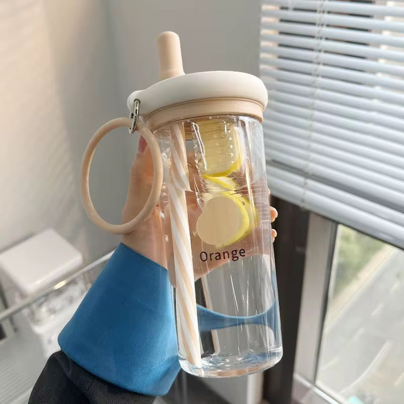 Straw Cup Bottle with Silicone Lid – UBK3362