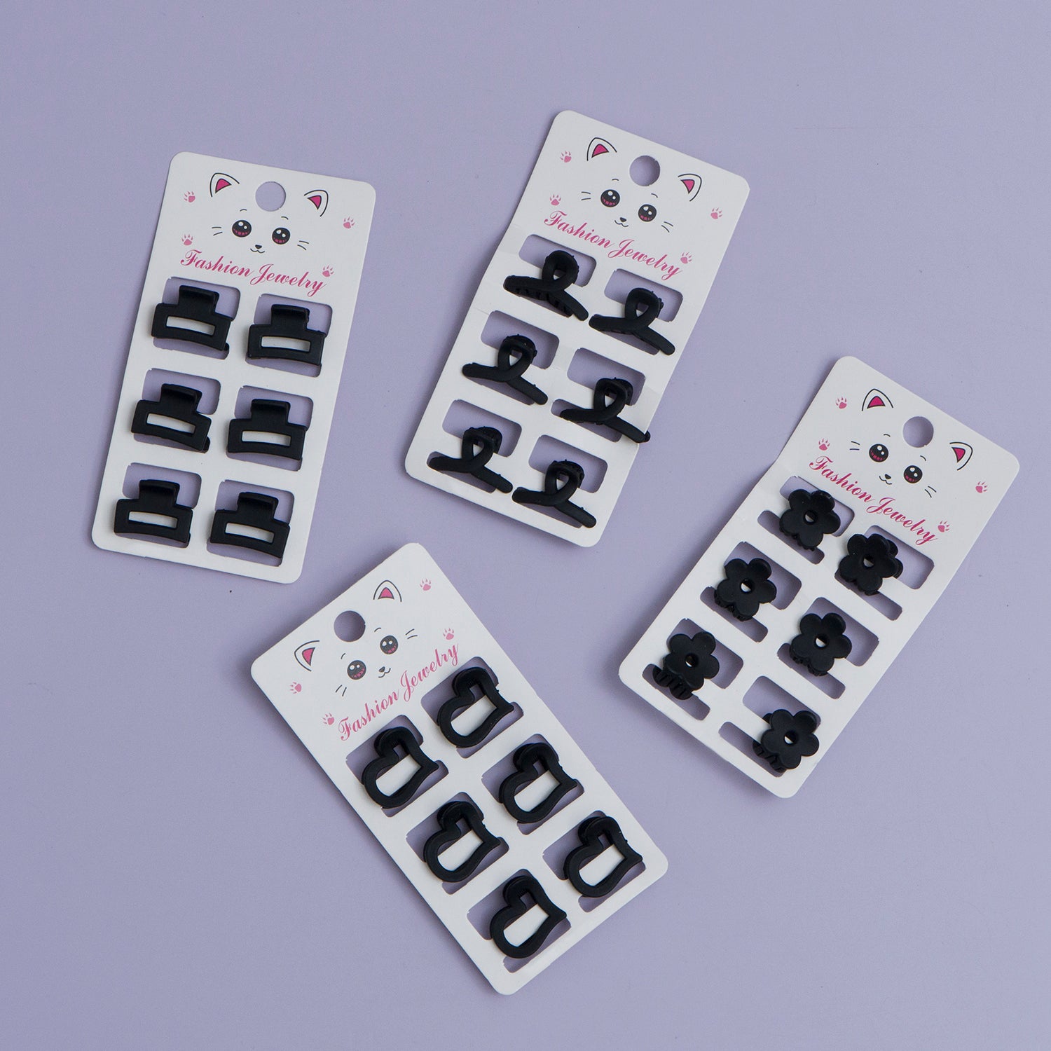 Mini Matte hair claw (6Pcs) - UBK2979