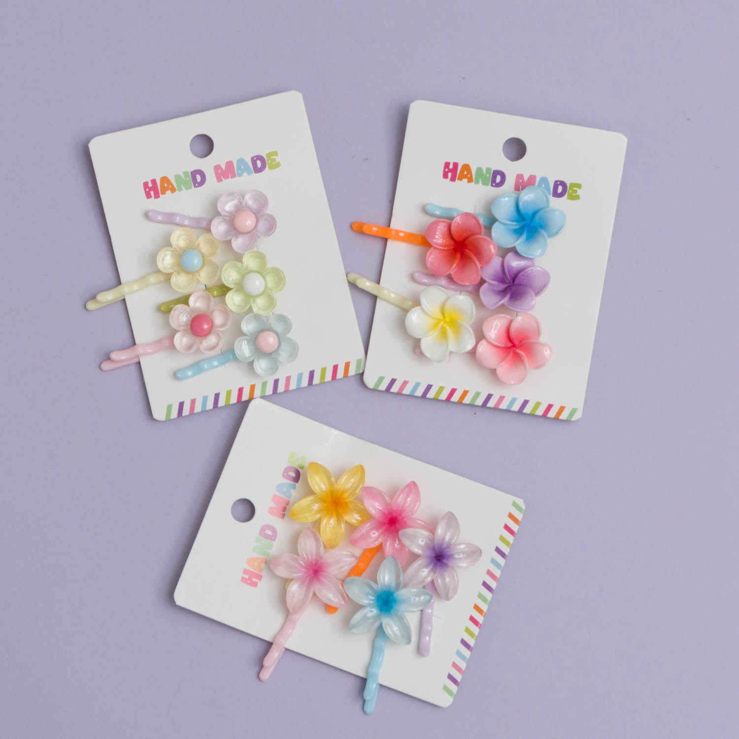 Kids Flower hair pins (5Pcs) - UBK2986