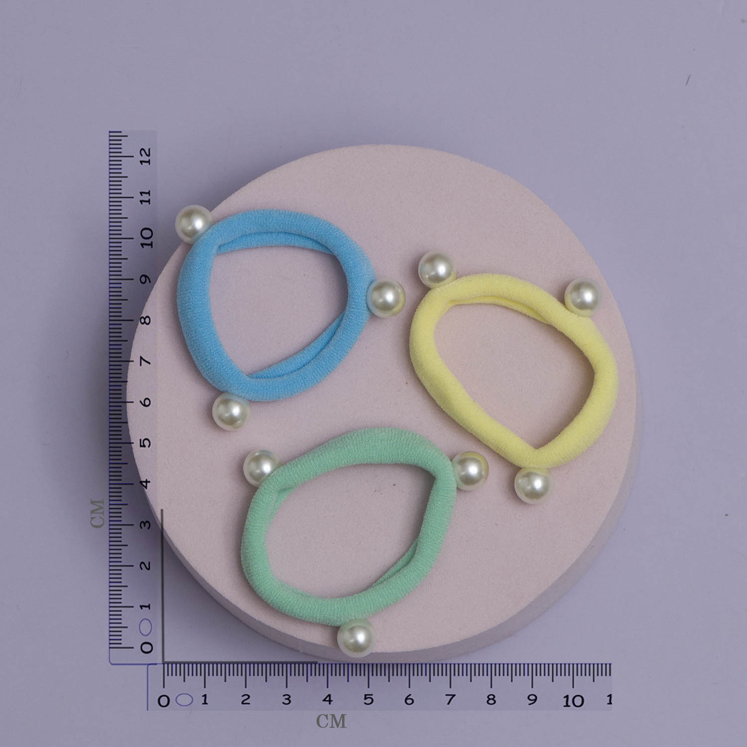 Soft hair ties with zipper  (12Pcs) - UBK2993