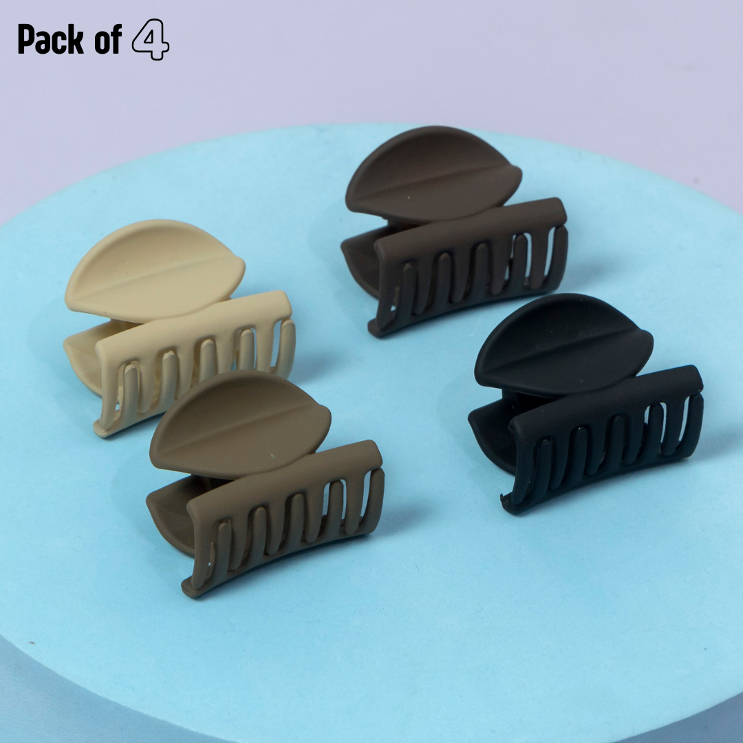 Matte Rectangle Mini Hair Claw (Pack of 4) – UBK3408