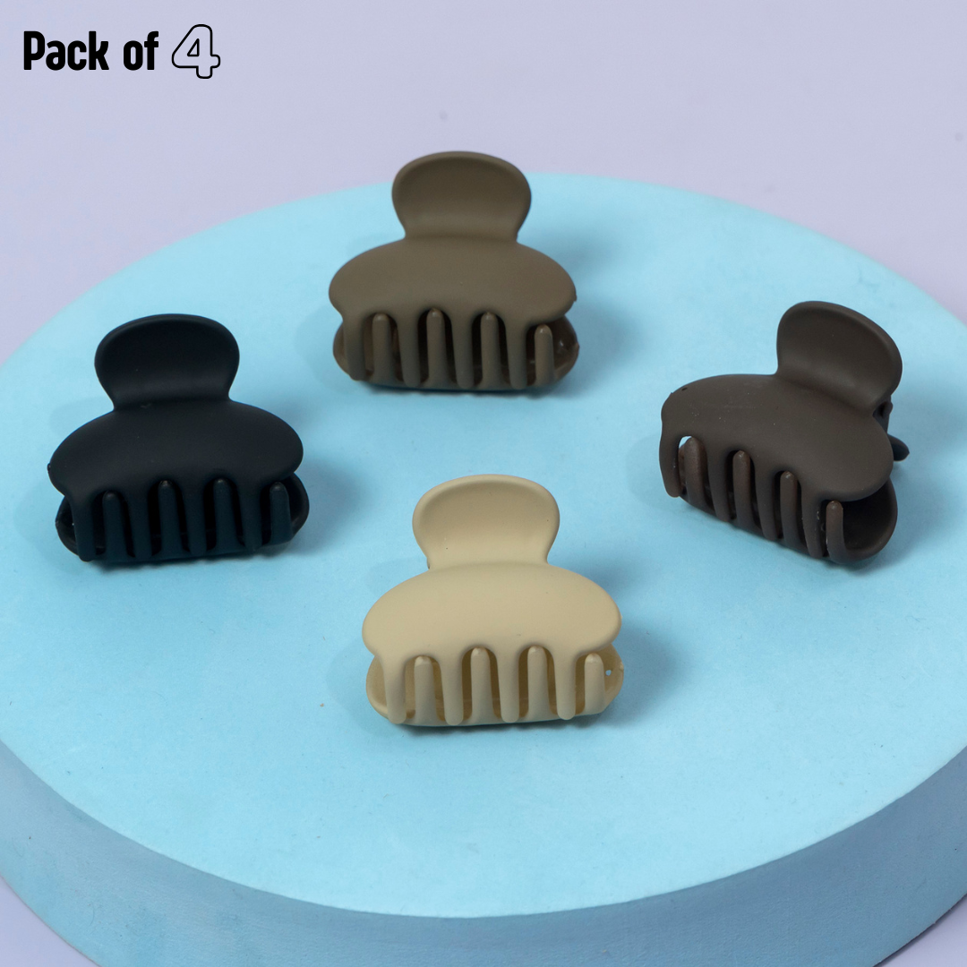 Mini Matte Half-Moon Hair Claw Clip (Pack of 4) – UBK3412