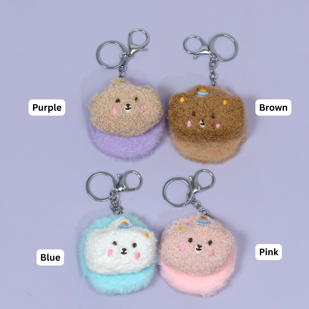 Furry Bear Keychain Mirror – UBK3458