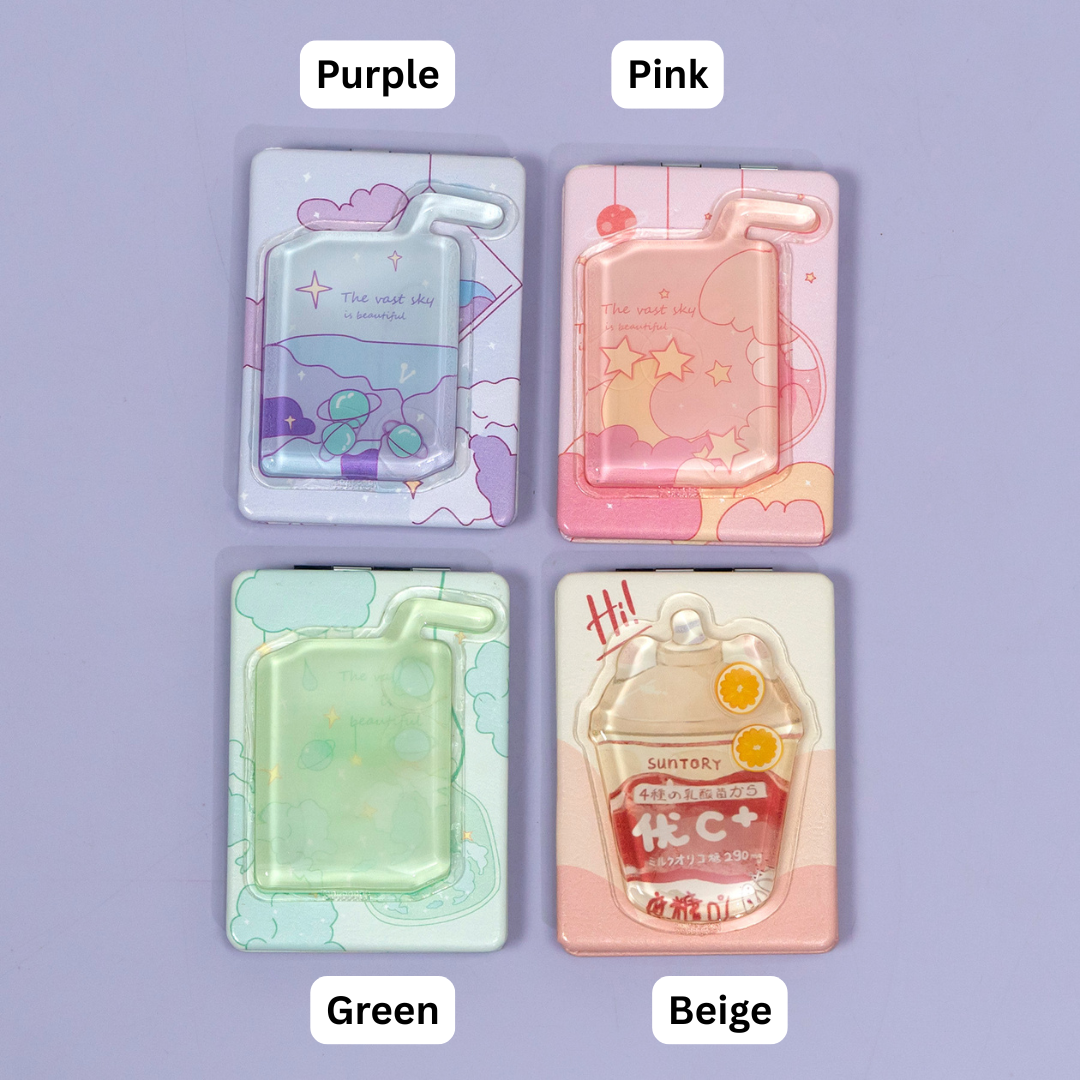 Cute Drink Bottle Shaker Pocket Mirror – UBK3473