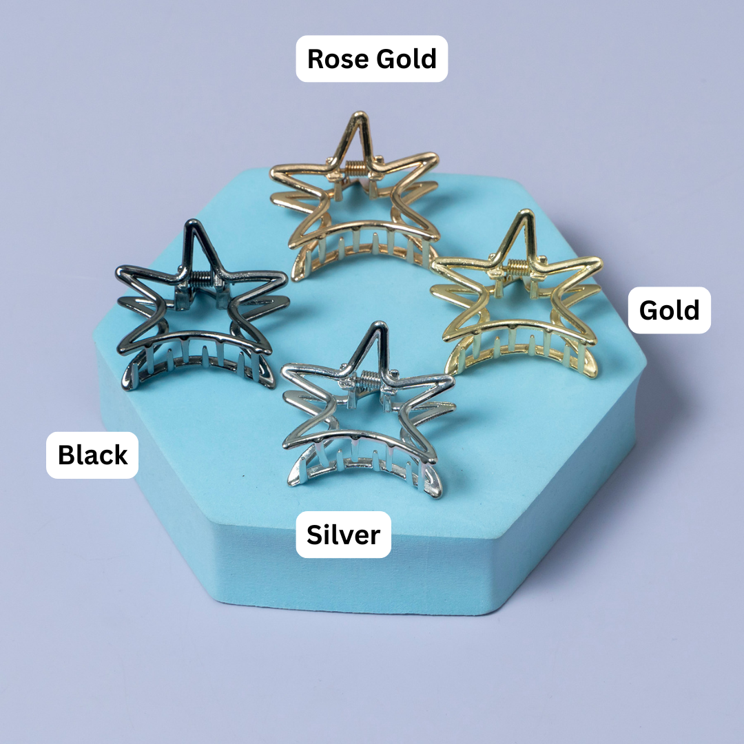 Metal Star Mini Hair Claw Clip – UBK3493