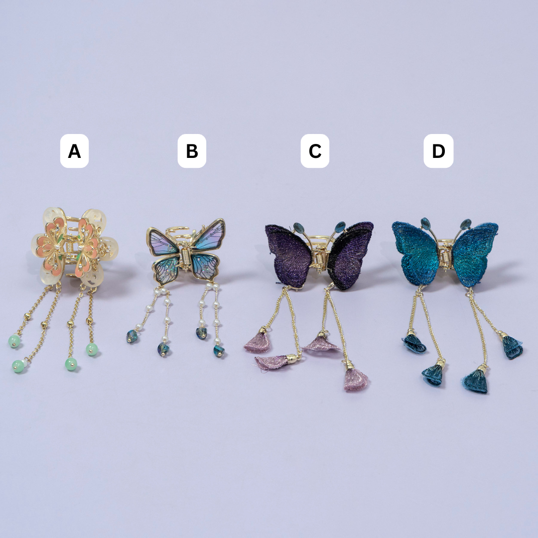 ZAYA Butterfly Tassel Hair Claw – UBK3503