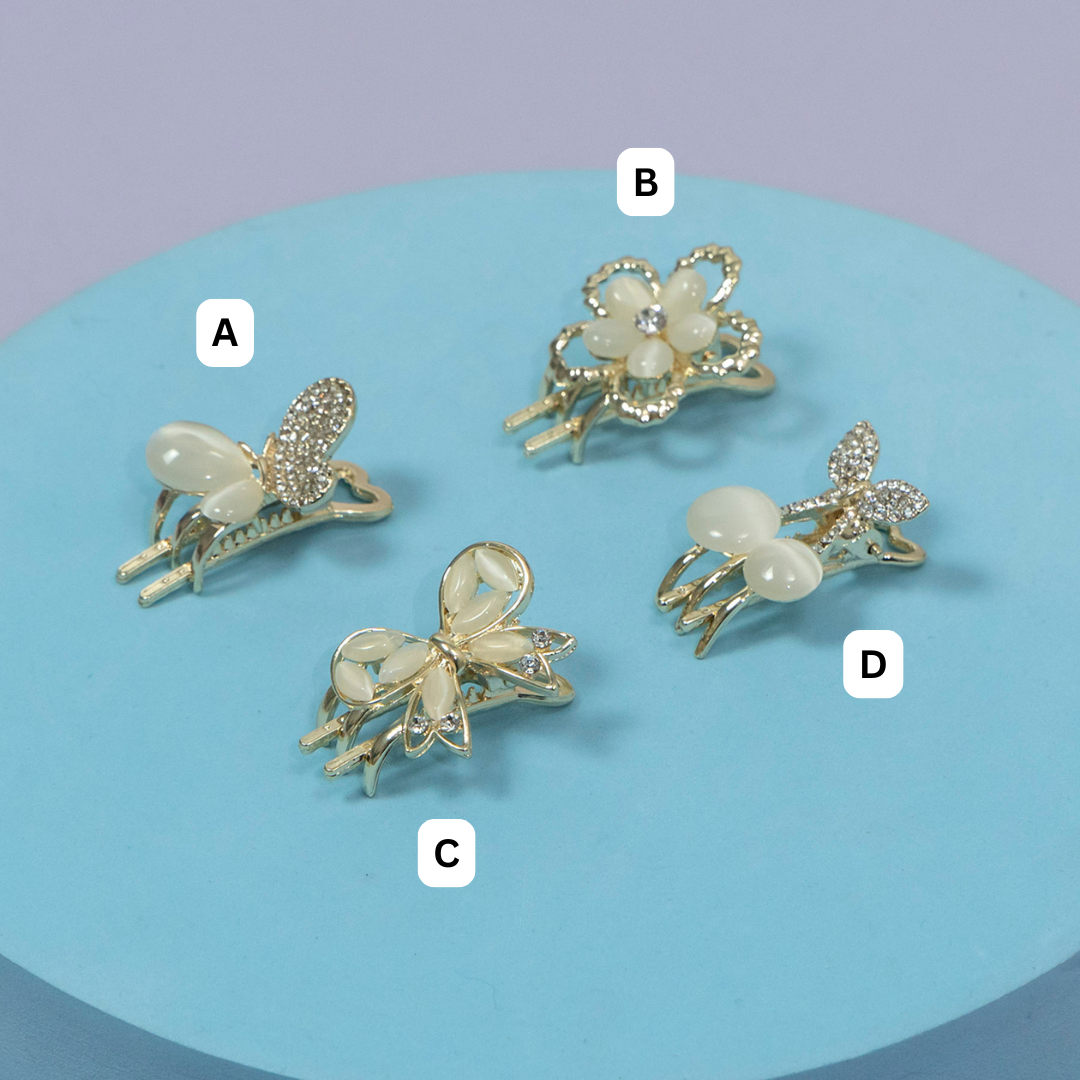 ZAYA Floral Crystal Mini Hair Claw – UBK3520