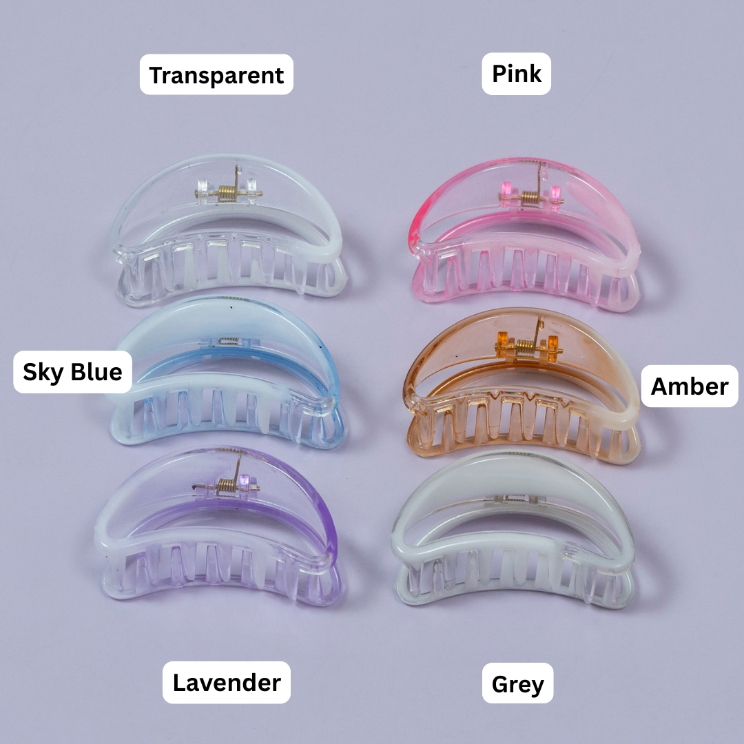 Glossy Crescent Curve Hair Claw Clip – UBK3559