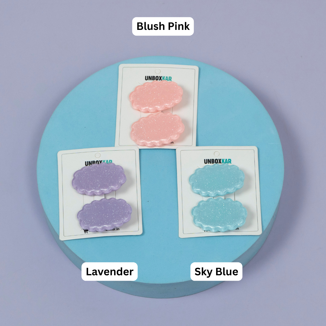 Glitter Cloud Hair Clip – UBK3591
