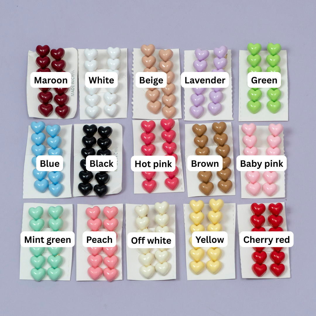 Heart Gloss Hair Clip Set – UBK3595