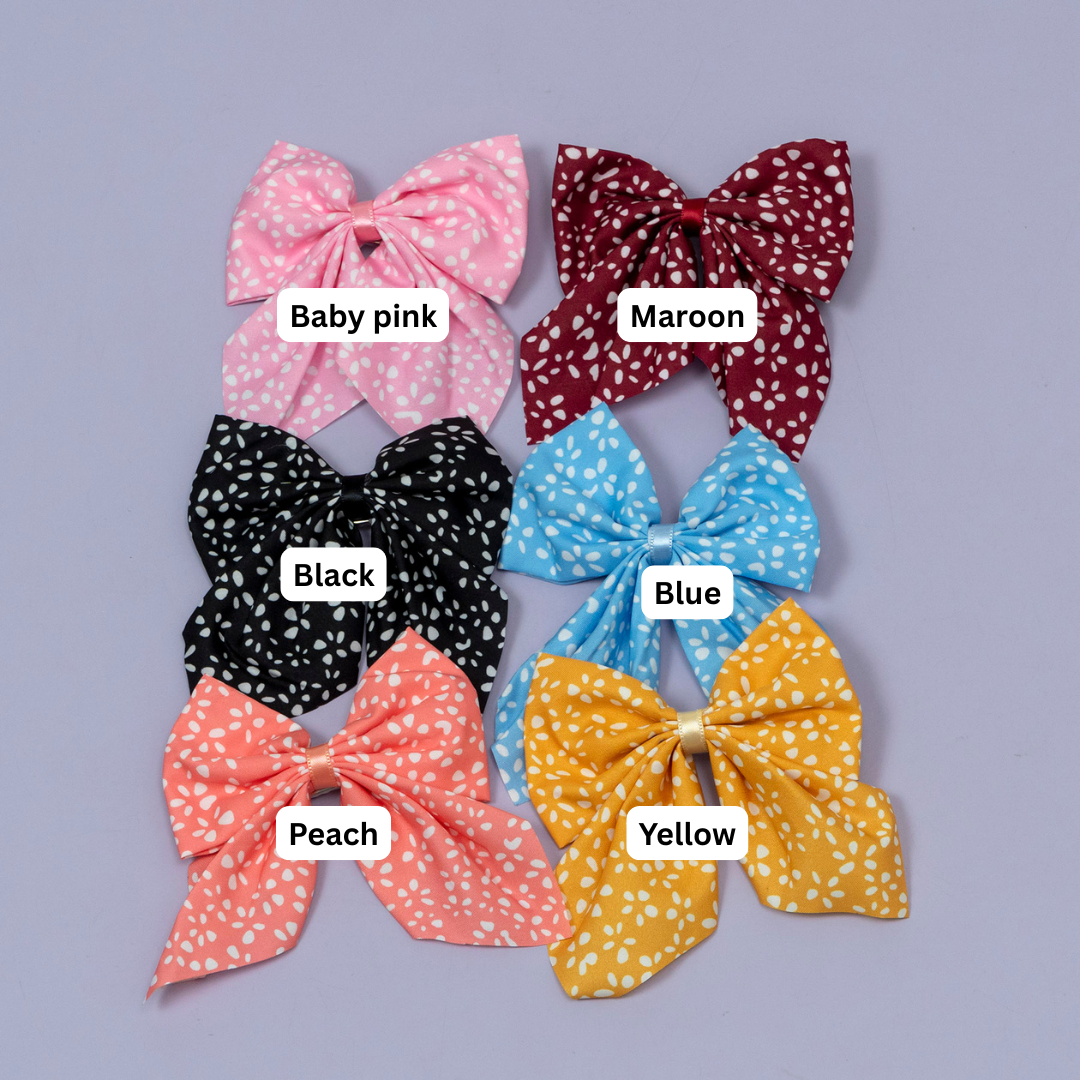 Printed Bow Hair Clip – UBK3599