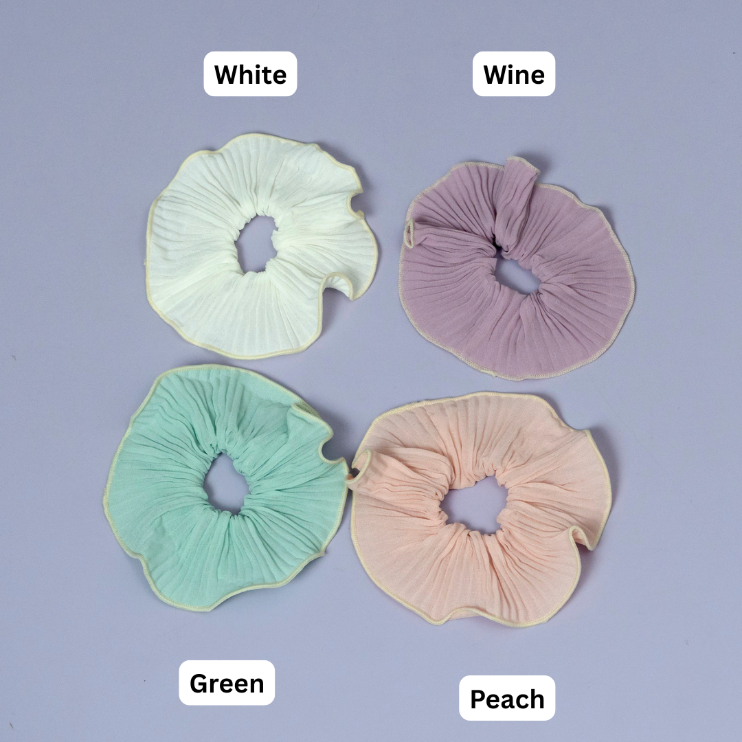 Pastel Ruffle Hair Scrunchie – UBK3666
