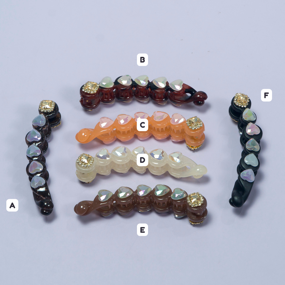 Shiny Charm Banana Clip - UBK3058