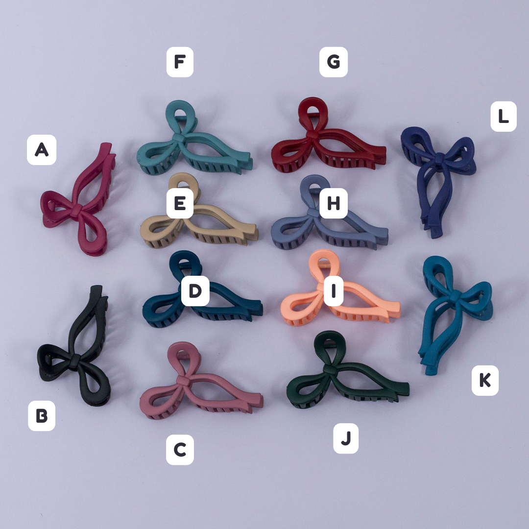 Matte Bow Hair Claw – UBK3281