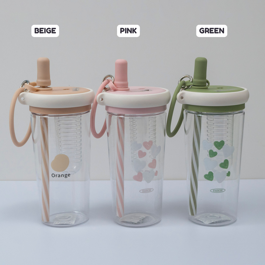 Straw Cup Bottle with Silicone Lid – UBK3362