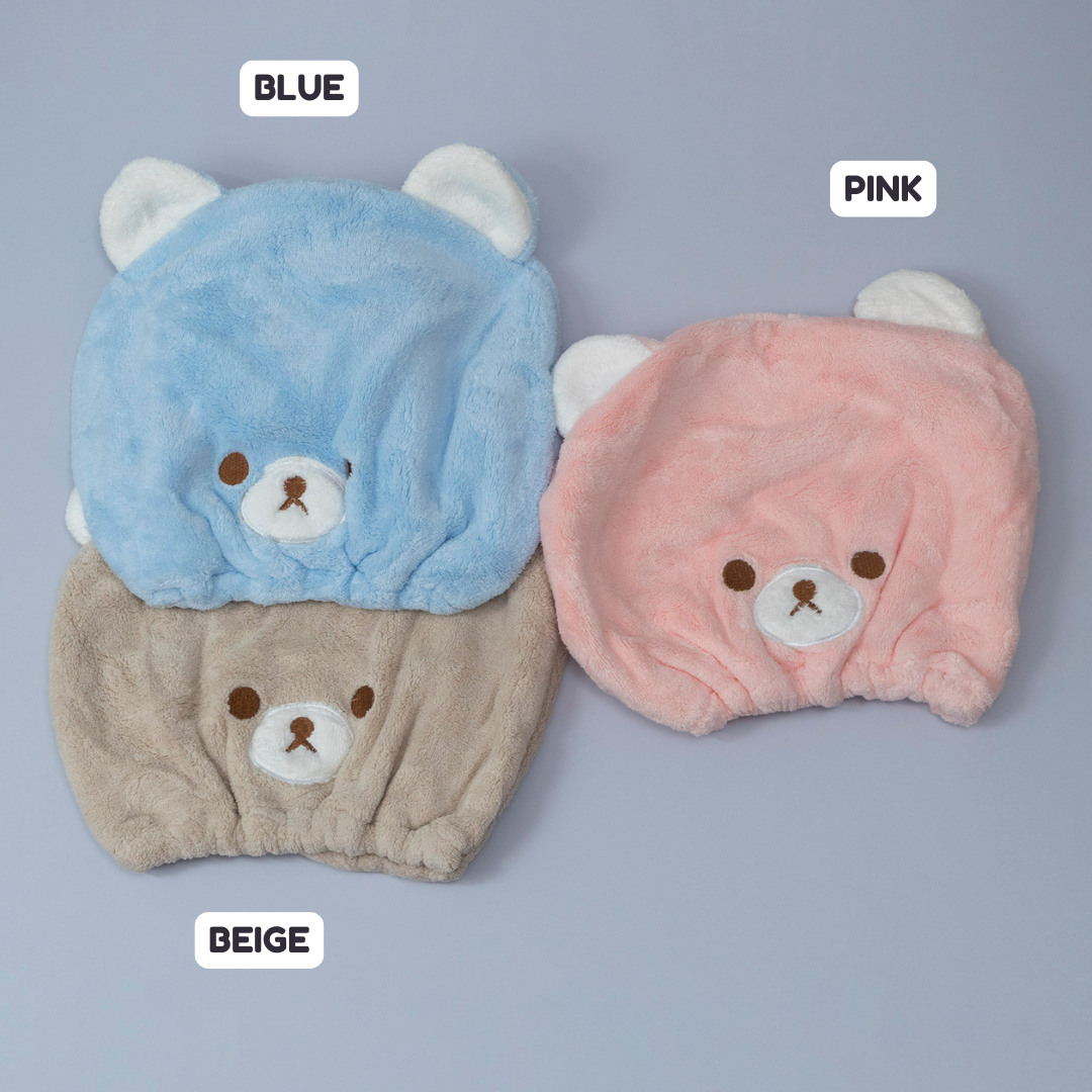 Bear Plush Hair Drying Cap – UBK3352