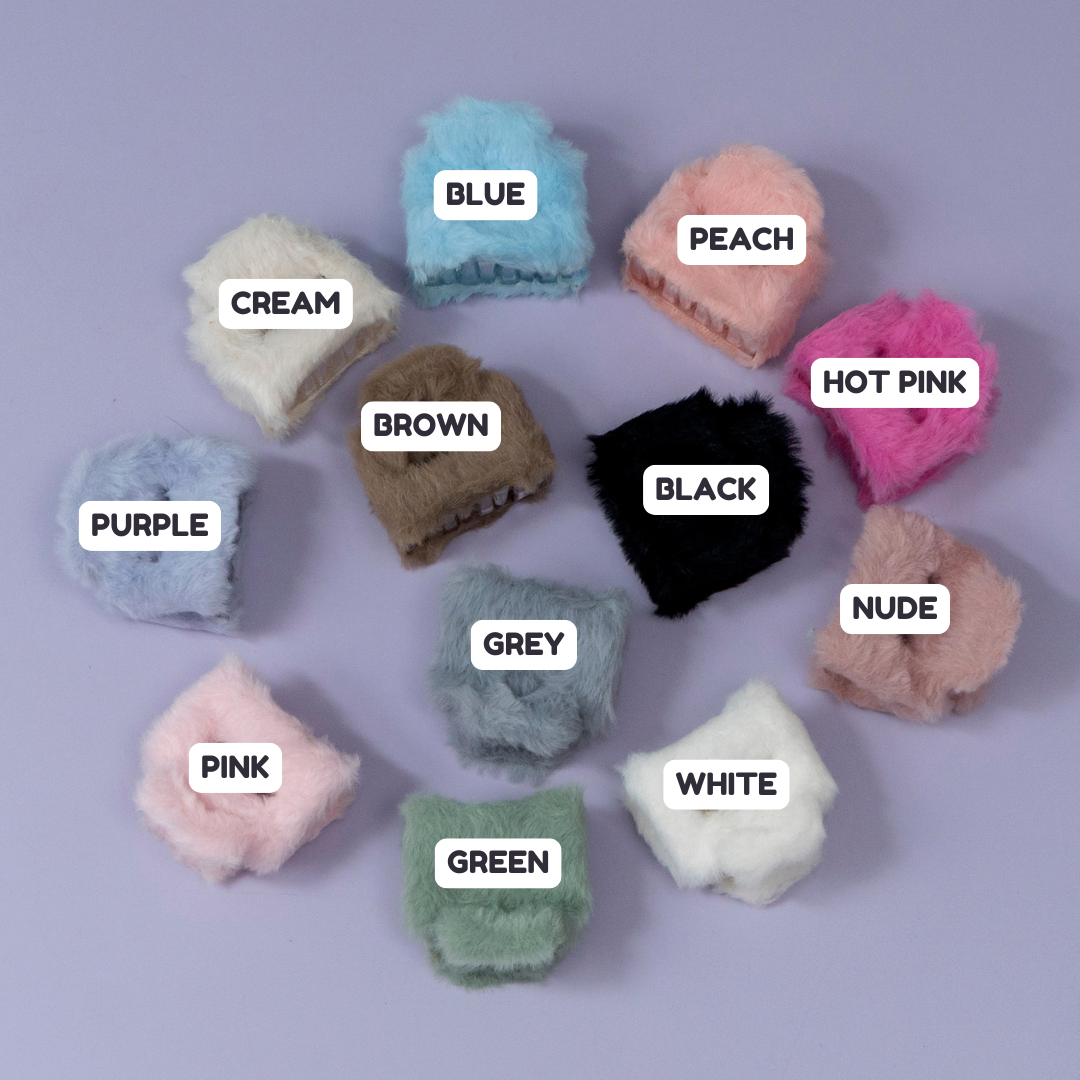 Furry Soft Square Hair Claw – UBK3326