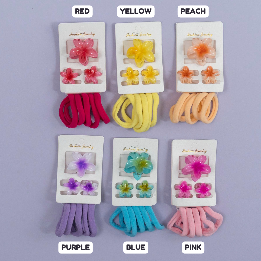 Floral Charm Hair Accessory Combo – UBK3318