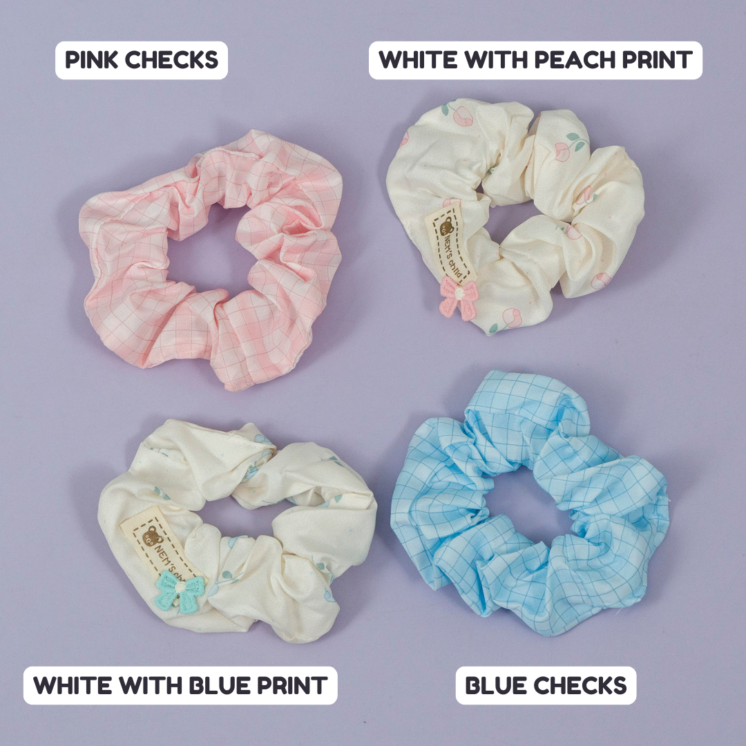 Checkered & Printed Scrunchies – UBK3296