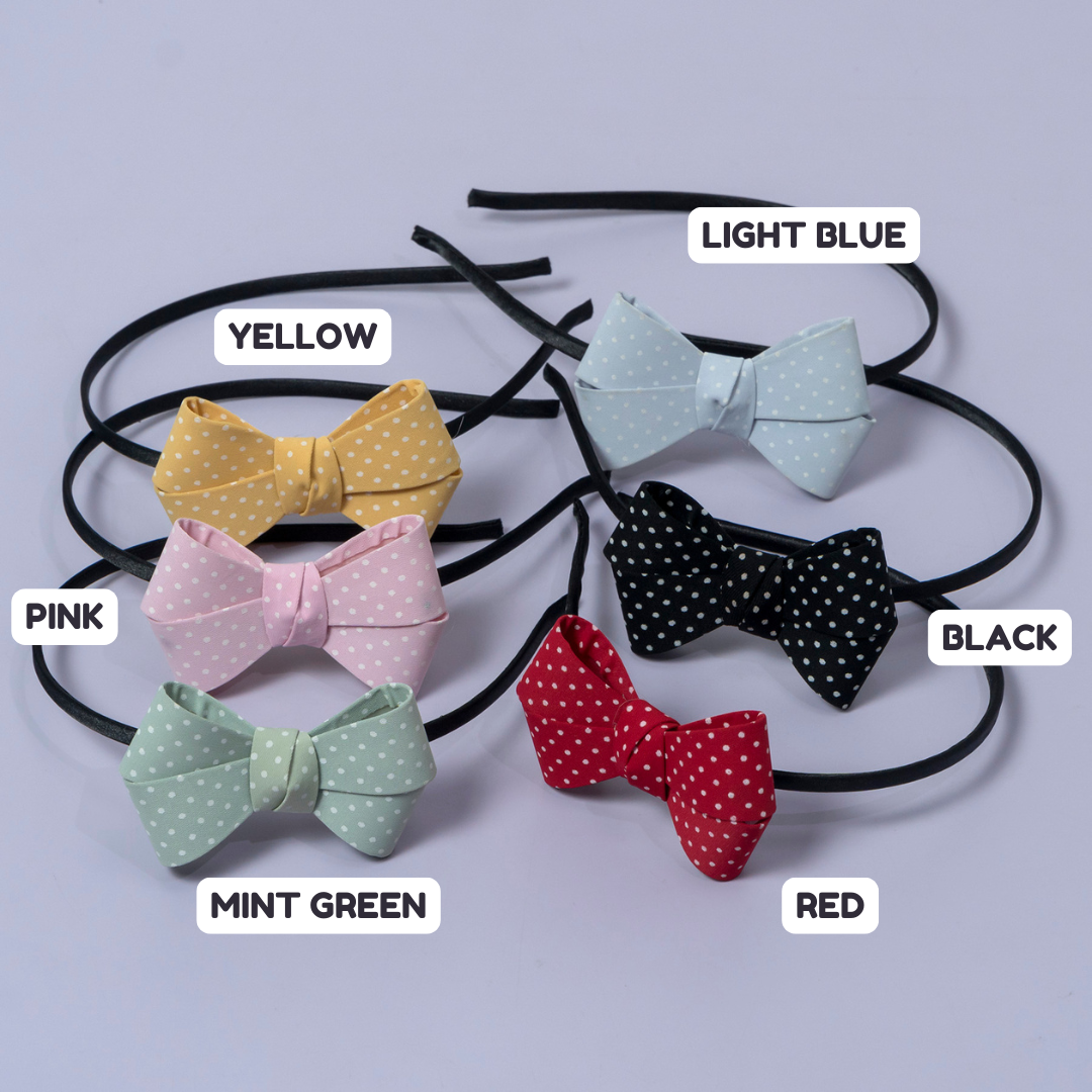 Tiny Dot Bow Headband – UBK3389