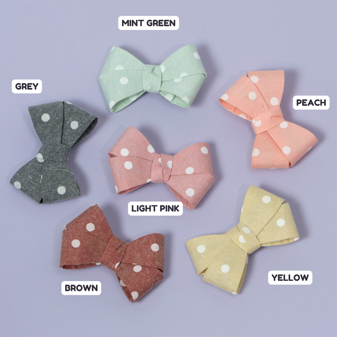 Polka Dot Bow Hair Clip – UBK3400