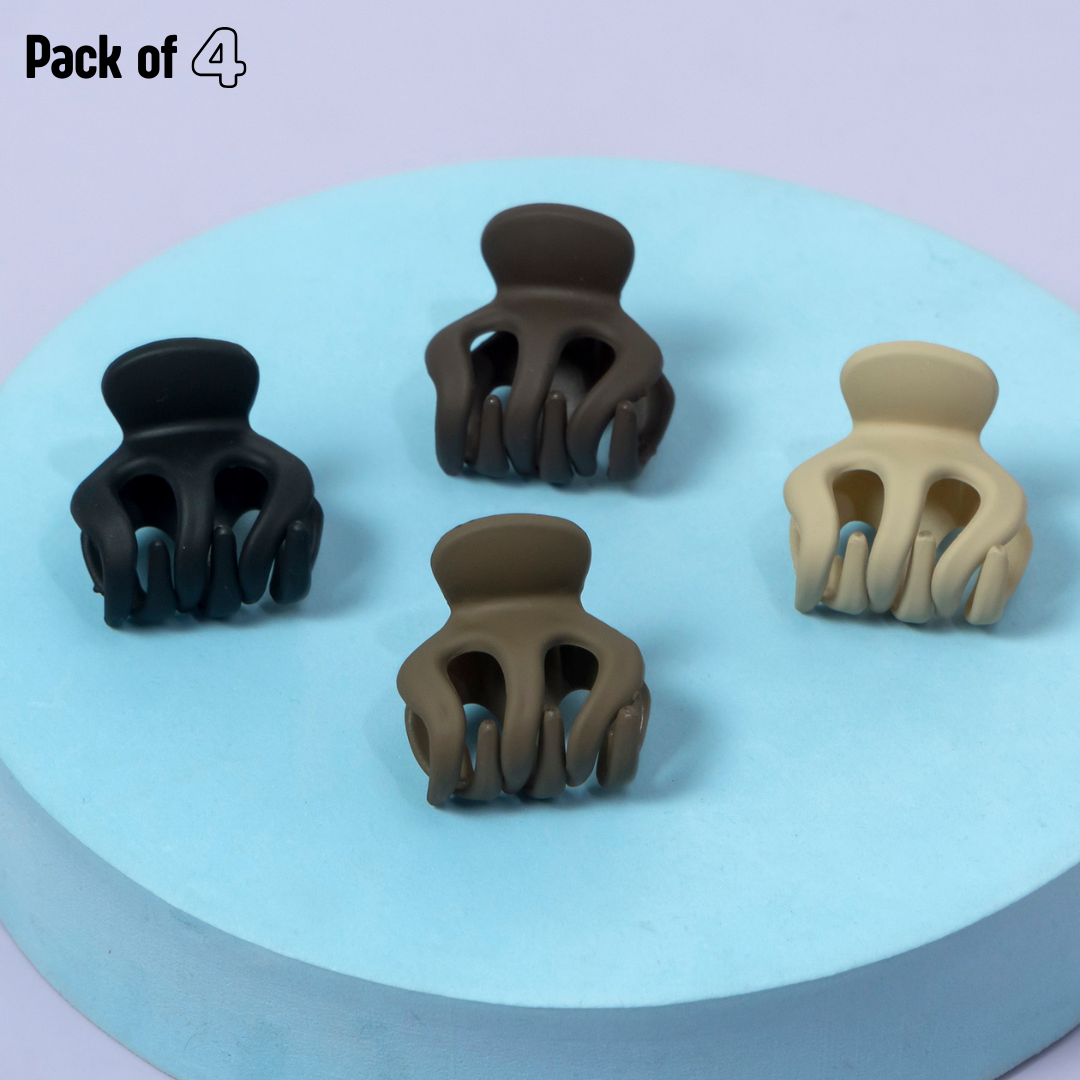 Matte Mini Octopus Hair Claw (Pack of 4) – UBK3409